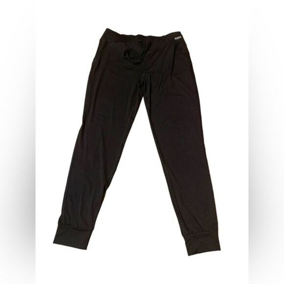 Pink Victoria’s Secret Yoga Pant Black Jogger Style Size Small - Picture 1 of 8